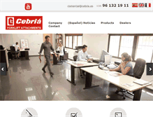 Tablet Screenshot of cebria.es